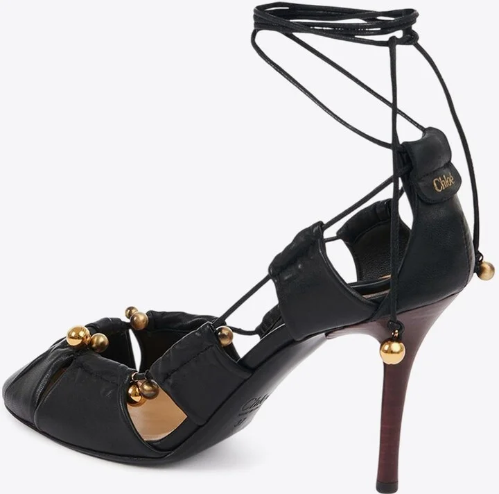 Luna 90 Deconstructed Leather Pumps - Image 2