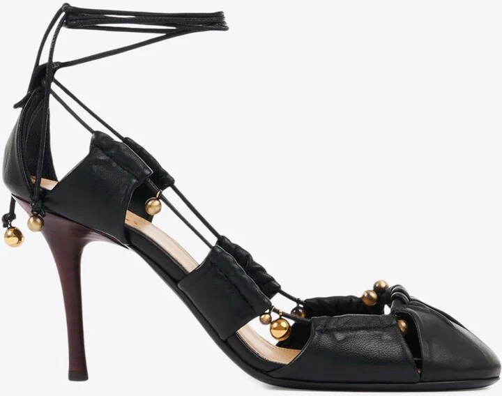 Luna 90 Deconstructed Leather Pumps