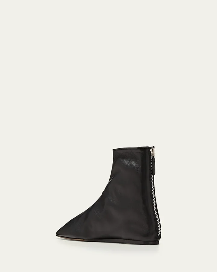 Luna Calfskin Zip Booties - Image 6