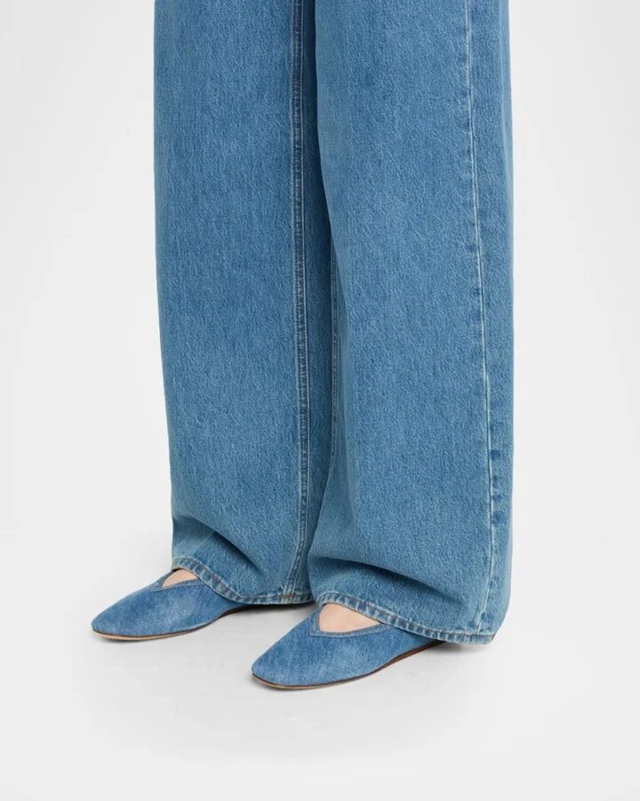 Luna Denim Ballerina Flats - Image 8