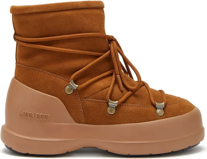 Luna lace-up suede boots