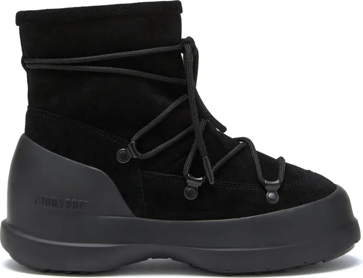 Luna lace-up suede boots