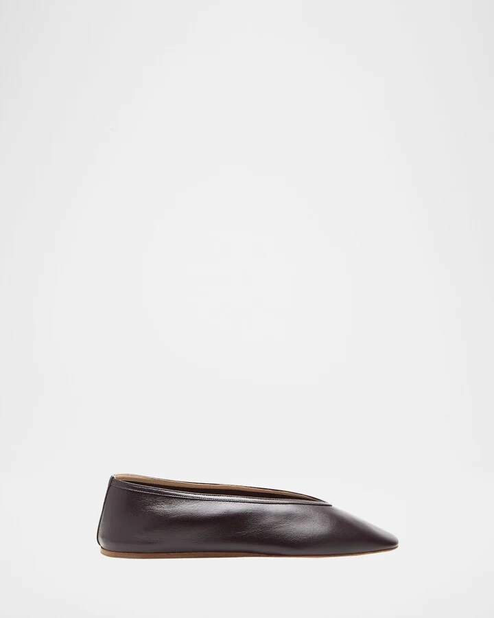 Luna Lambskin Leather Ballerina Flats