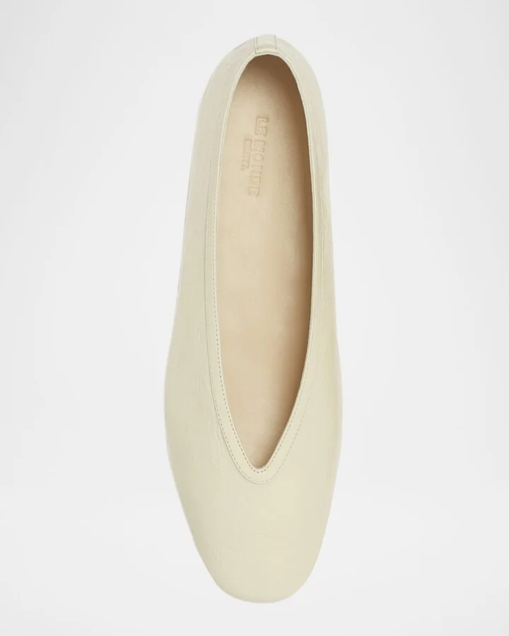 Luna Leather Ballerina Flats - Image 4