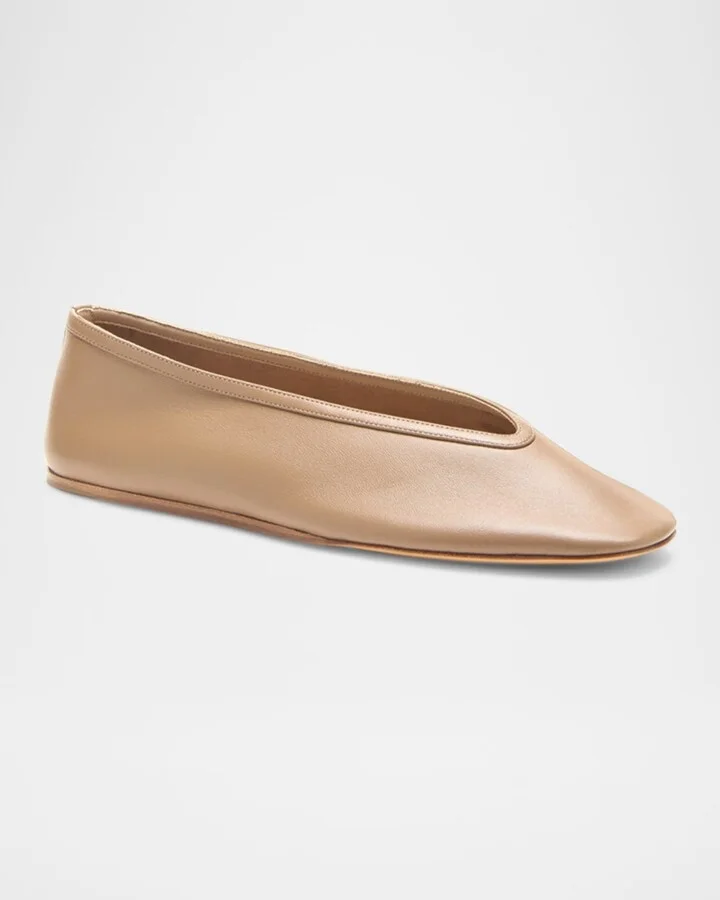 Luna Leather Ballerina Flats - Image 4