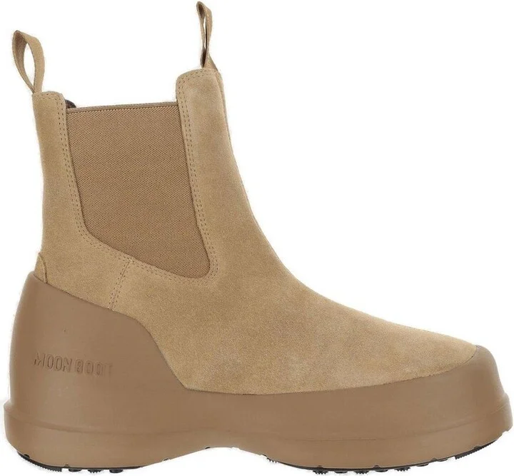 Luna Logo-printed Slip-on Boots