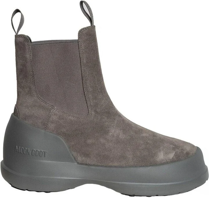 Luna Logo-printed Slip-on Boots