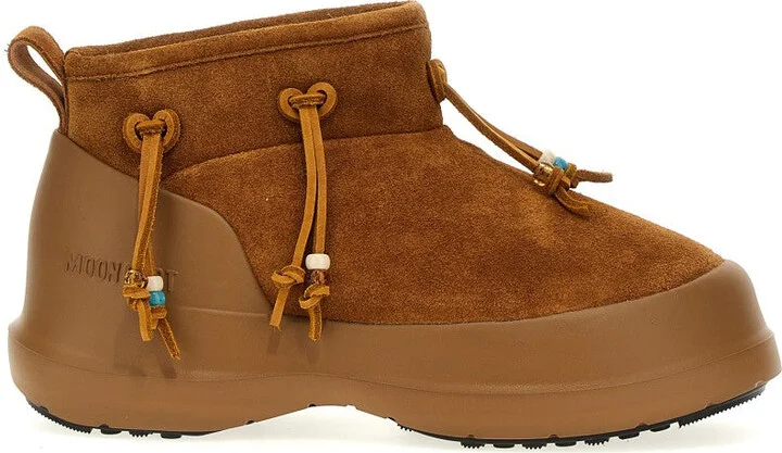 'Luna Low Suede Beads' Ankle Boots