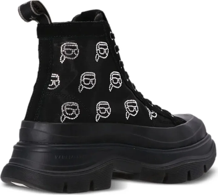 Luna rhinestone mesh boots - Image 3