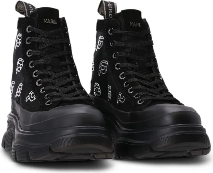 Luna rhinestone mesh boots - Image 4