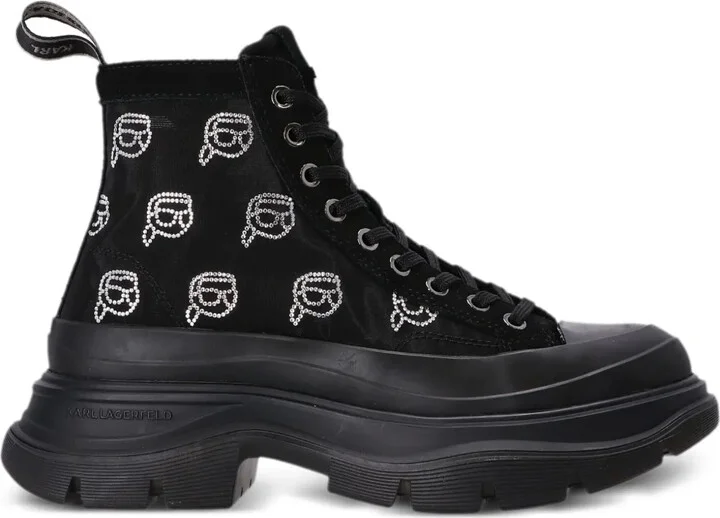 Luna rhinestone mesh boots