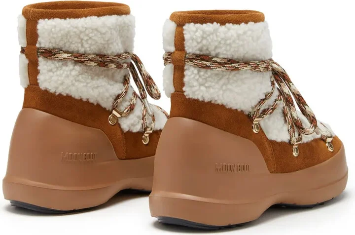 Luna shearling lace-up boots - Image 3