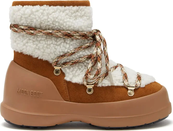 Luna shearling lace-up boots