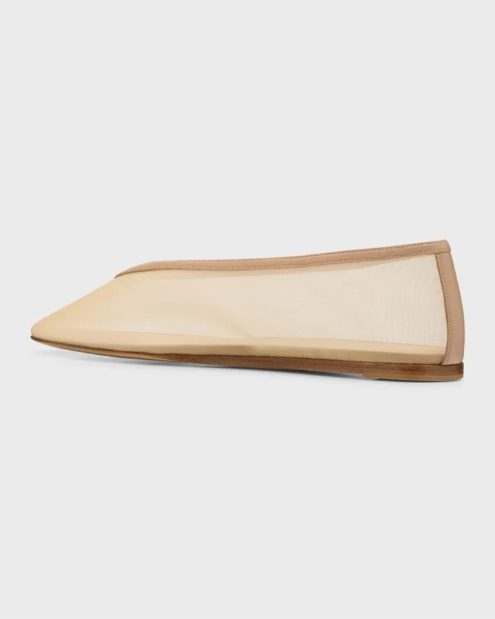Luna Sheer Mesh Ballerina Flats - Image 8