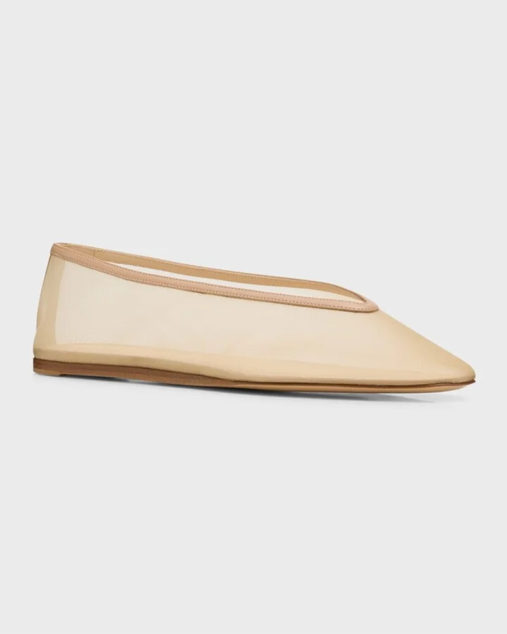 Luna Sheer Mesh Ballerina Flats - Image 11
