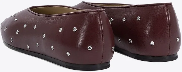 Luna Studded Leather Ballet Flats - Image 3