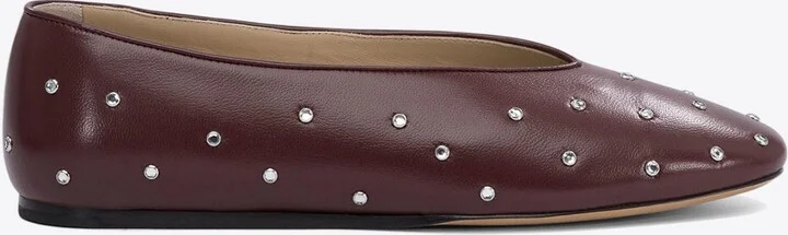 Luna Studded Leather Ballet Flats