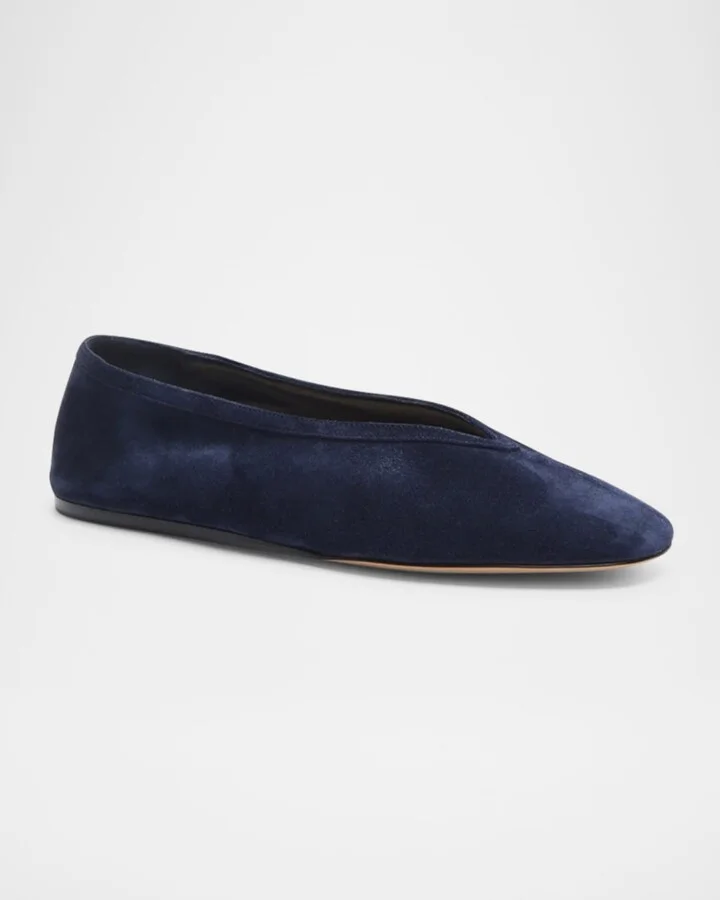 Luna Suede Ballerina Slippers - Image 7