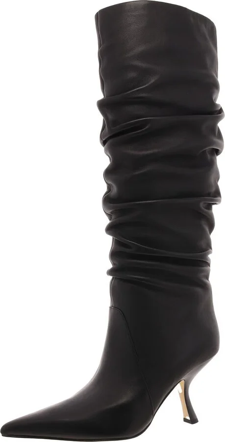 Luna Womens Leather Tall Knee-High Boots