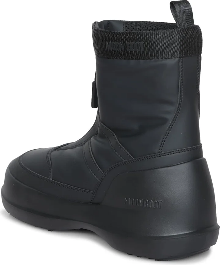 Luna Zip Black Ankle Boots - Image 3