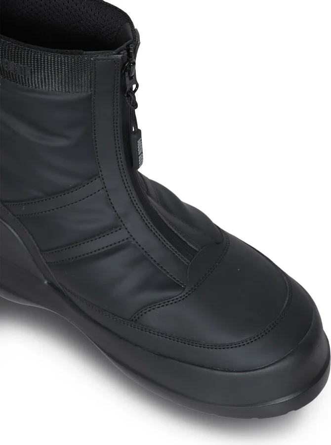 Luna Zip Black Ankle Boots - Image 4