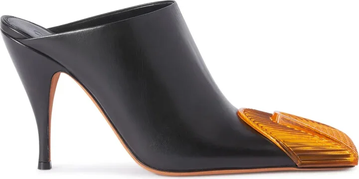 Lunar leather mules