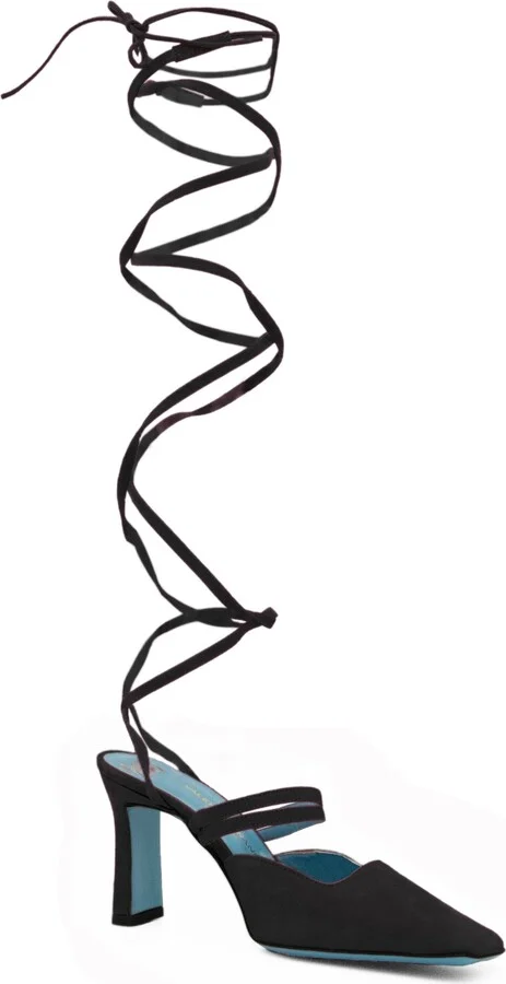 Lunaria Ank Tie Black Camoscio - Image 3
