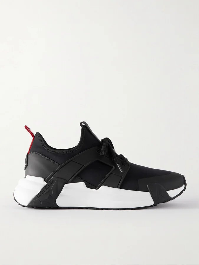 Lunarove Rubber and Leather-Trimmed Neoprene Sneakers