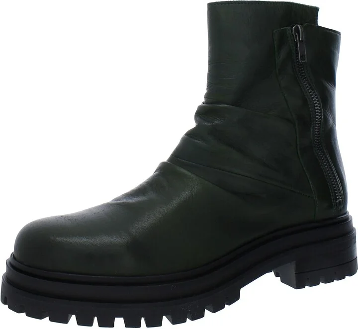 Lunette Womens Leather Pull On Ankle Boots