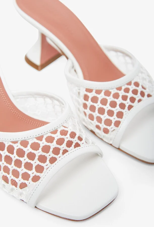 Lupita 70 white net mules - Image 3
