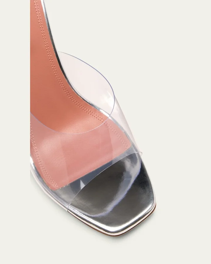 Lupita Clear Slide Mule Sandals - Image 3