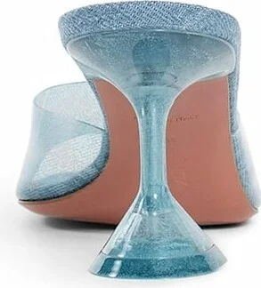 Lupita Glass Pvc Denim Mules - Image 3