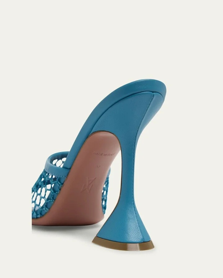 Lupita Net Leather Sandals - Image 5