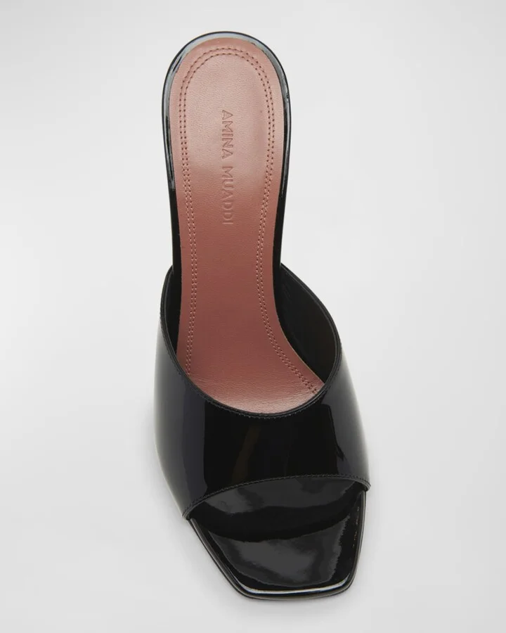 Lupita Patent Mule Sandals - Image 2