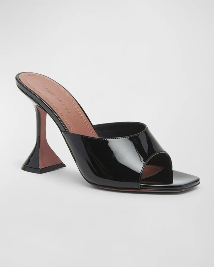 Lupita Patent Mule Sandals - Image 7