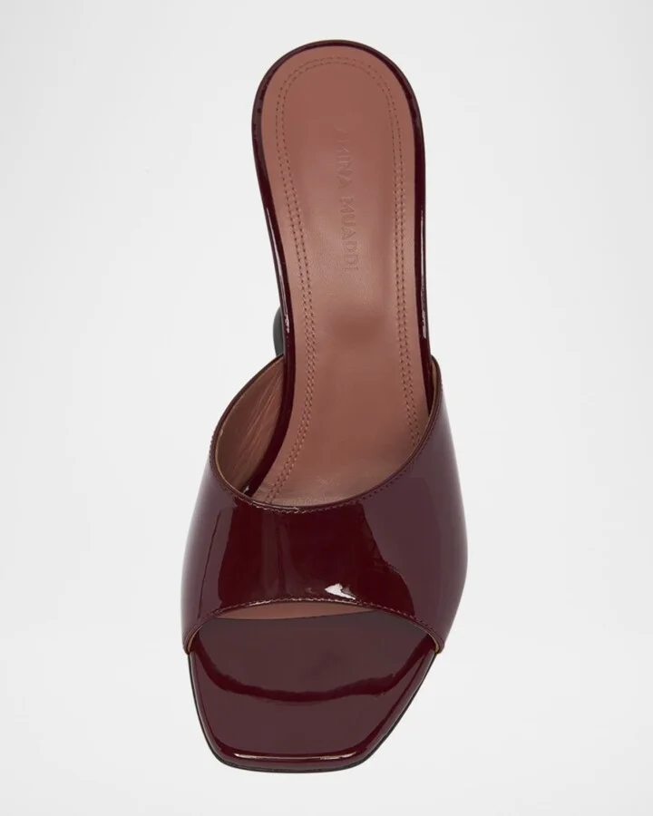 Lupita Patent Pedestal Mule Sandals - Image 2