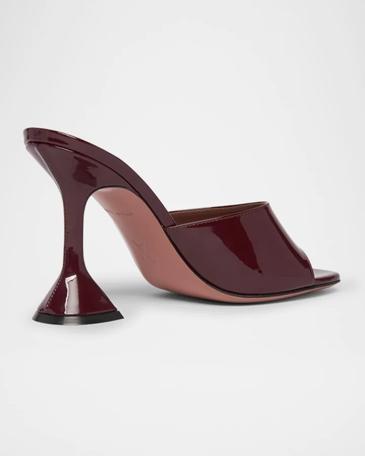 Lupita Patent Pedestal Mule Sandals - Image 7