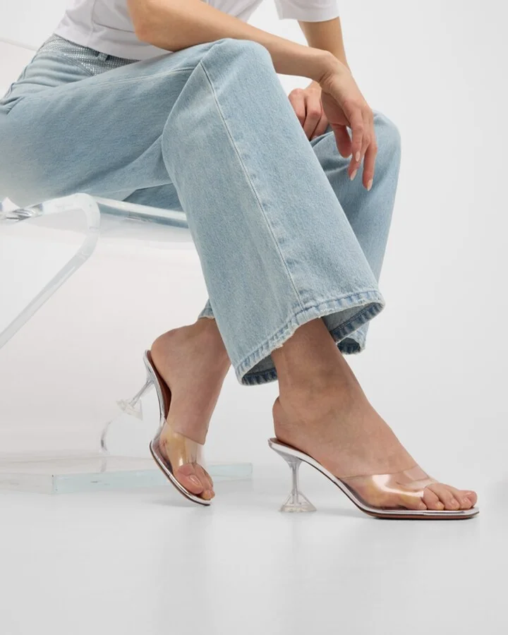 Lupita Transparent Mule Sandals - Image 8