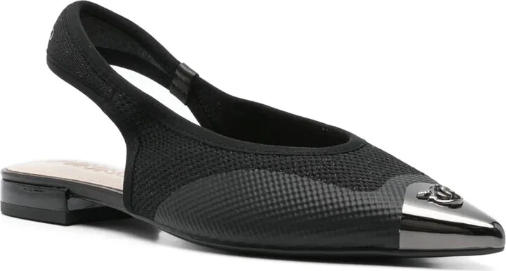 Lurex-Detail Ballet Flats - Image 2