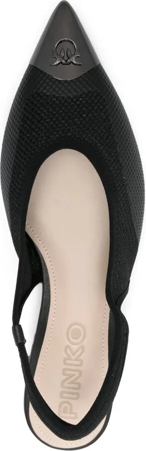 Lurex-Detail Ballet Flats - Image 4