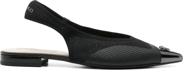 Lurex-Detail Ballet Flats