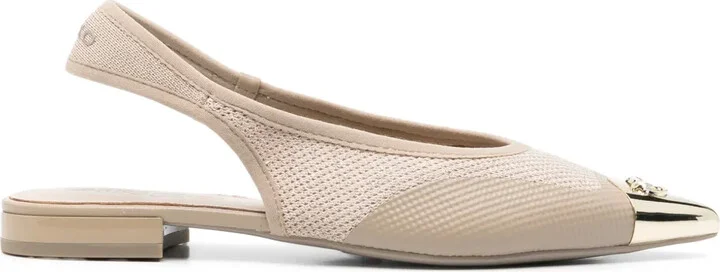 Lurex-Detail Ballet Flats