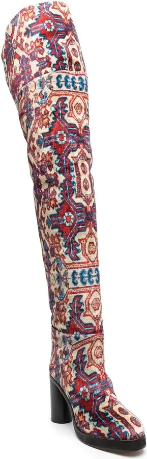 Lurna patterned-jacquard boots - Image 2