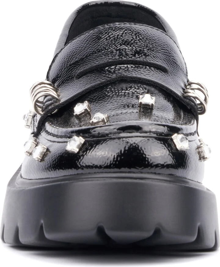 Luscious Crystal Embellished Penny Loafer - Image 2
