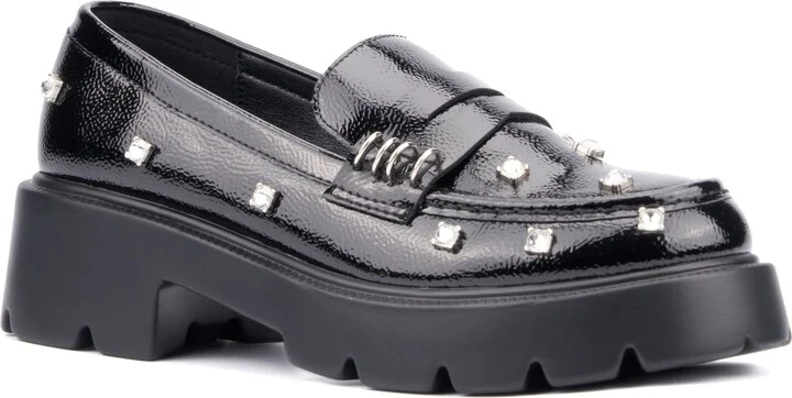 Luscious Crystal Embellished Penny Loafer