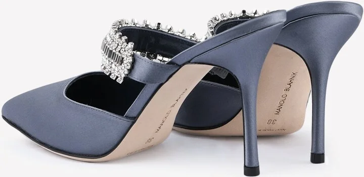 Lutara 90 Crystal-Embellished Mules - Image 2