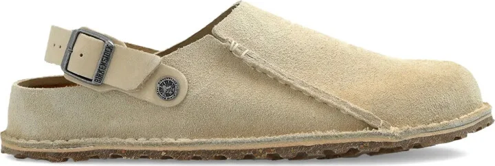 Lutry buckle-detail suede mules