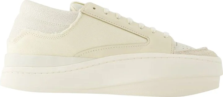 Lux Bball Low Sneakers - Y-3 - Leather - White