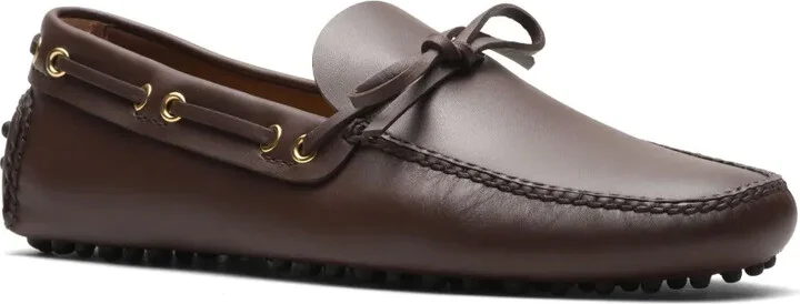 Lux bow-detail leather boat shoes - Image 2