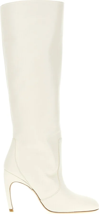 Lux Curl Boots Boots And Ankle Boots White